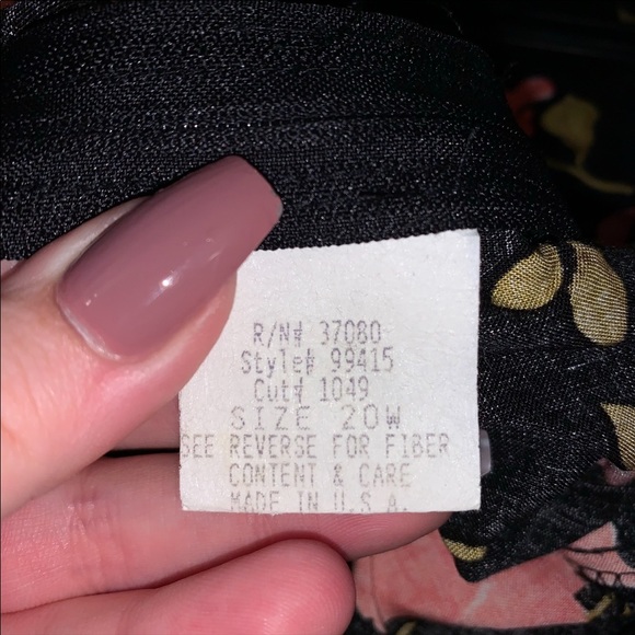 VINTAGE 90s A-Line Floral Dress - Picture 2 of 3